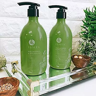 Luseta Macadamia & Argan Oil Shampoo & Conditioner Set Rejuvenating & Moisturiz • $45