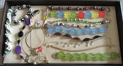 Vintage Modern Estate Lot Of 16 Bracelets Costume Fashion  Jewelry Lot • $19.95