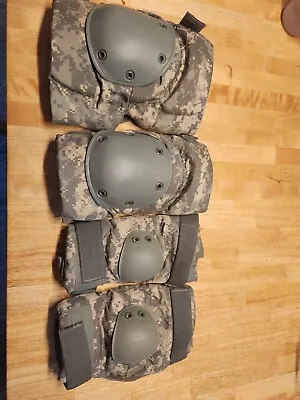US Army Military Tactical Knee & Elbow Pads  New ACU USGI Digital Camouflage • $18