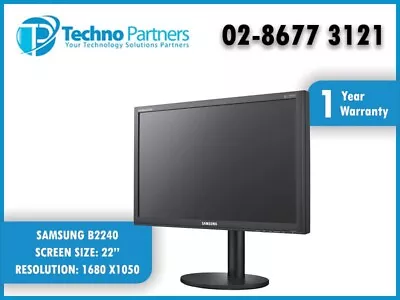 Samsung SyncMaster B2240 22  Widescreen 1680 X 1050 LCD MONITOR WRNTY IPS LED • $65