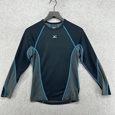Mizuno Shirt Mens Size Small Running Black Long Sleeve Wicking • $16.90
