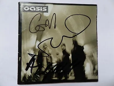 Oasis Autographed Cd Booklet Signed By Noel Liam Gem Alan Andy. 10 Sigs. • £249.99