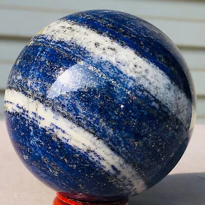 1.26lb Natural Polished Lapis Lazuli Quartz Crystal Sphere Ball Rock Healing • $26