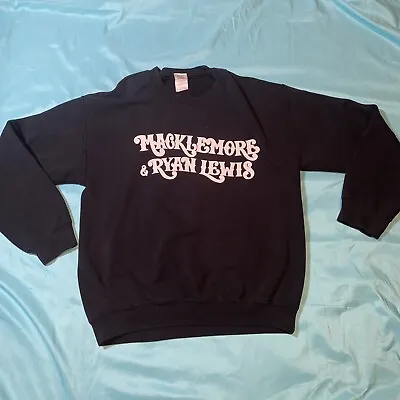 Macklemore & Ryan Lewis 2013 World Tour Concert Thrift Hoodie Sweatshirt Mens M • $2.50