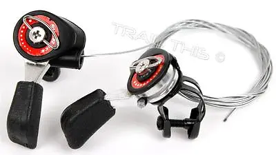 SunRace SL-M10 5/6/7-Speed Friction Thumb Shifter Set W/ Cables Housing MTB Bike • $14.50
