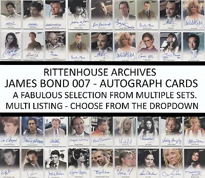 £15 • Buy JAMES BOND 007 ARCHIVES - CLASSIC - FULL BLEED AUTOGRAPH  CARDS - Multi Listing