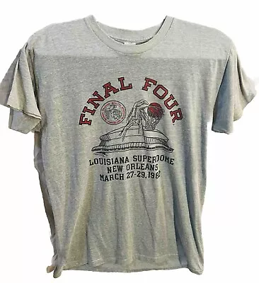 Vintage 1982 Final Four T Shirt Louisiana Superdome New Orleans NCAA Rare • $24.99