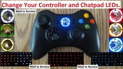 $25 • Buy Mod Service - Change Your Xbox 360 Wireless Controller And Chatpad LEDs