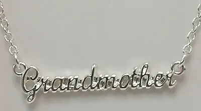 Grandmother Necklace & Pendant Avon Silver Tone Beautiful Granny Nan Gift Boxed • £5.99