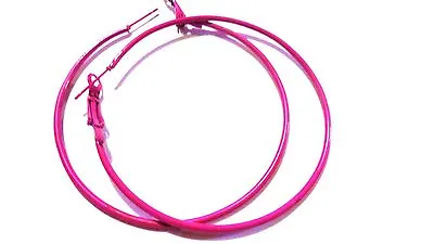 Medium Hoop Earrings 2 Inch Hoop Simple Thin Hoop Earrings Assorted Colors • $4.99