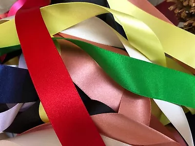 £2.15 • Buy Berisfords Best Quality Double Satin Ribbon Choice Of Colour & Width X 3 Metres