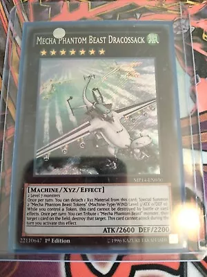 Yu-Gi-Oh! Secret Rare Mecha Phantom Beast Dracossack Mega Pack 2014 MP14-EN030 • $15