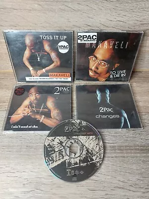 Classic 2-Pac CD Singles Bundle - Inc Greatest Hits CD 2-  Collectable From 90s • £5.99