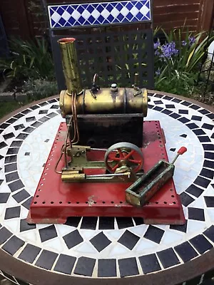 Mamod Live Steam Stationary Engine Model Old Style Whistle With Burner Box. • £31