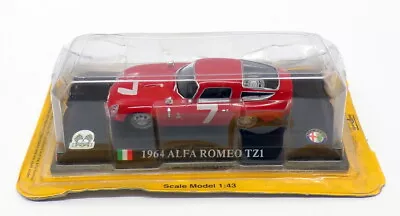 Del Prado 1/43 Scale DP121219A - 1964 Alfa Romeo TZ1 - #7 Red • $68.19