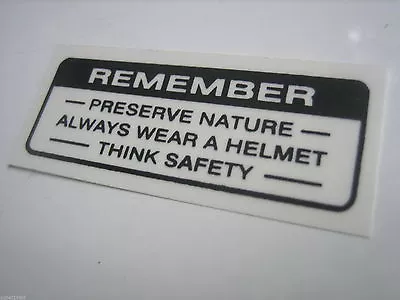 $1.28 • Buy Honda CB CL SL TL XL 70 100 125 XR75 S110 Label Drive Caution Mark Fuel Gas Tank