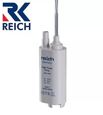 Reich 18L Litre Per Min 12v Submersible Water Pump Caravan Motorhome 611-0418ESA • £41.95