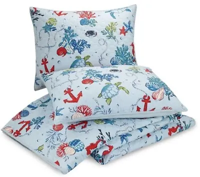 Vera Bradley Anchors Away Sea Life 3pc Full / Queen Quilt Set - New • $89.99