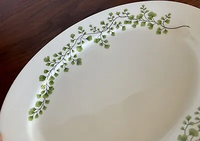 Large Martha Stewart  Maidenhair Fern  Green 16.5  Serving Platter Plate • $44.95