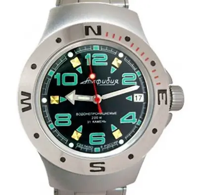 Vostok Amphibia 060334 Watch Diver Mechanical Automatic USA SELLER • $114.95