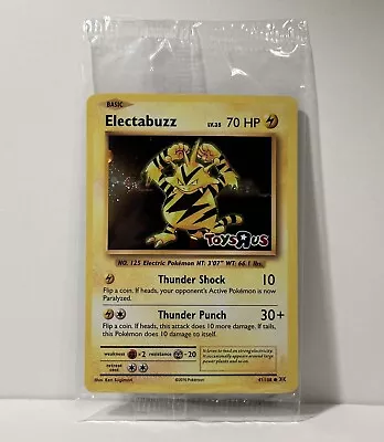 Electabuzz Toys R Us Sealed Promo 41/108 Holo Pokémon Card - Swirl • $12.99