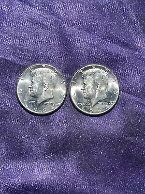 Lot Of 2 1964 P Kennedy Silver Half Dollars  • $17.50