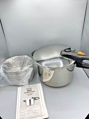 $79.99 • Buy Zavor DUO 8.4 Quart 18/10 Stainless Steel  Pressure Cooker Preowned