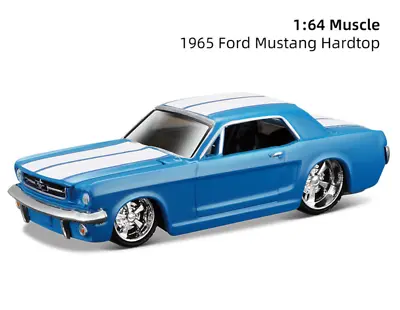 ZD Maisto 1:64 1965 Mustang Hardtop Muscle Sports Model Toy Diecast Metal Car BN • $14.99