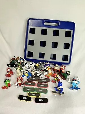 Used Mixed Lot Of 21 Misc Tech Deck Dudes And 13 Boards With Carrying Case • $74.95