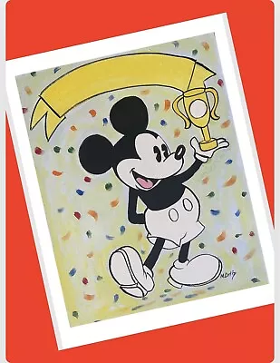 Mickey Or Minnie Mouse WINNER Celebration. Poster Personalized Print By M Ortiz • $55