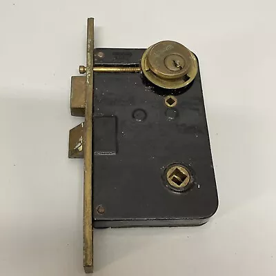 Vintage Russwin Mortise Lock Door Hardware Salvage Push Button Lock • $39.91