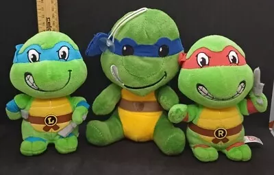 Ty Beanie TMNT Teenage Mutant Ninja Turtles Leonardo Raphael Boos Babies Plush • $10