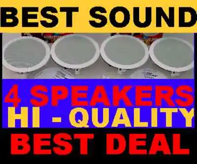 (4-pack)  Ceiling / In Wall - 8  Hi Quality Speakers • $136.79