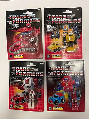 Hasbro Set Of 4 Transformers G1 Mini Autobots Reissues With Bumblebee Figure New • $44.99