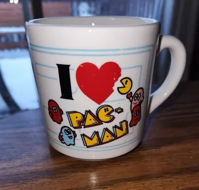 Vintage I Love Pac-Man Coffee Cup Gamer Mug ATARI Midway Made In  England • $9