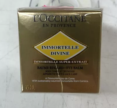L'Occitane Immortelle Divine Eye Balm 0.5 Oz/15 Ml New Sealed Box • $61.15