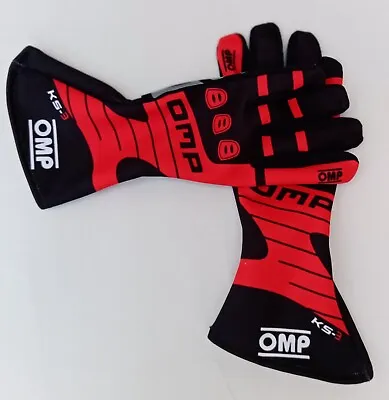 Go Kart Racing Gloves OMP KS-3 Gloves Lightweight Sublimated Printing Gloves • $21