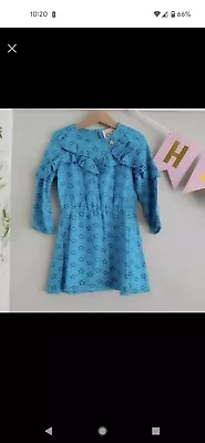 Mim Pi Blue Star Designer Dress. Age 3 • £4