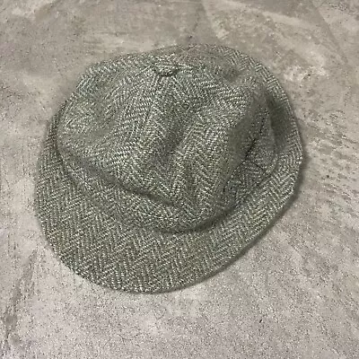 Vintage Tweed Hat Made In Scotland Fedora Men’s 7 1/2 Wool Fishing 50s 60s • $24.99