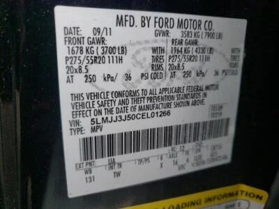 $2411.98 • Buy Engine 5.4L VIN 5 8th Digit 3V Flex Fuel Vehicle Fits 09-14 EXPEDITION 8119794