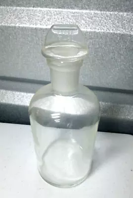 Pyrex Vintage ~500ml  1/2L Glass Lab Apothecary Bottle W/Ground Stopper #24 • $20.83