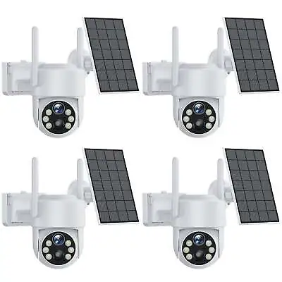 CAMCAMP 2K Wireless Security Camera Home Outdoor 4MP Solar Power WiFi PTZ Camera • $52.82