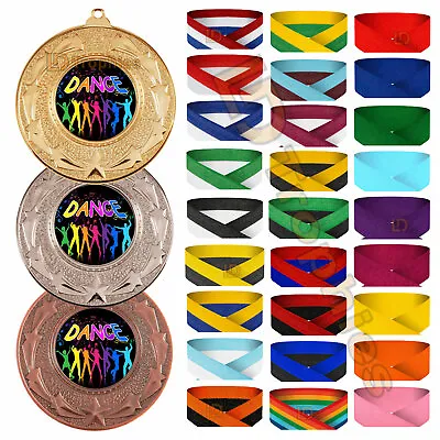 Dance Medals & Ribbons Dance Medal Packs Various Sizes & Colours Dance Awards • £14.50
