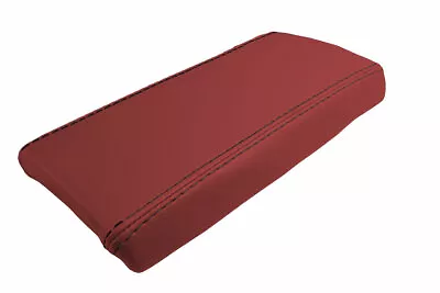 Console Lid Armrest Cover Leather For Mazda Miata MX5 1990-1997 Red Black Stitch • $34.99