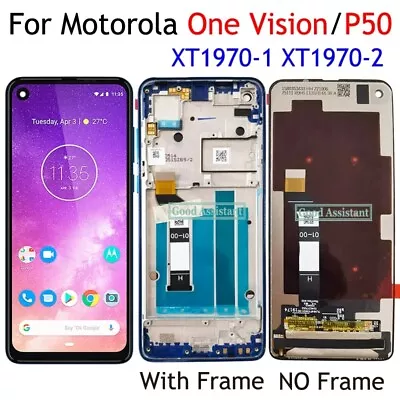 For Motorola Moto One Vision P50 XT1970 Action XT2013 LCD Display Screen Assembl • $42.22