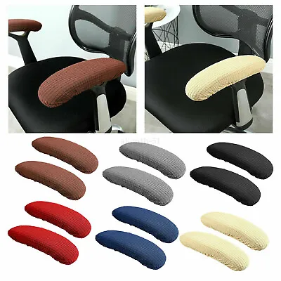 $16.46 • Buy 2pcs Office Gaming Chair Armrest Covers Cushions Pads Desk Chair Arm Cover AUS