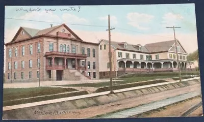 I.O.O.F. Home Meadville PA Postcard 1907 • $5