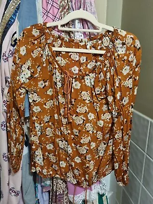 $150 • Buy Spell Gypsy Dancer Blouse S Maple