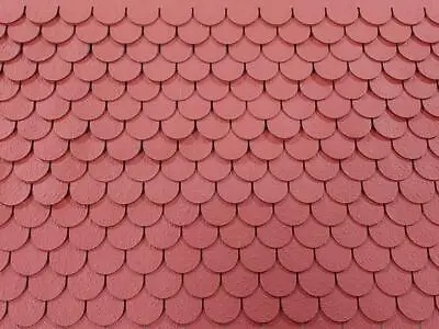 DOLLHOUSE 1:12 SCALE PATRIOT RED FISHSCALE ASPHALT SHINGLES-81613 (350 Sq. In) • $29