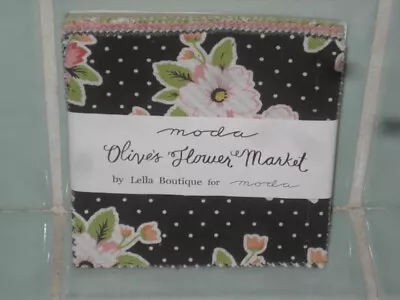 New Moda Olive’s Flower Market Charm Pack Quilting Fabric 5” Lella Boutique • $9.95